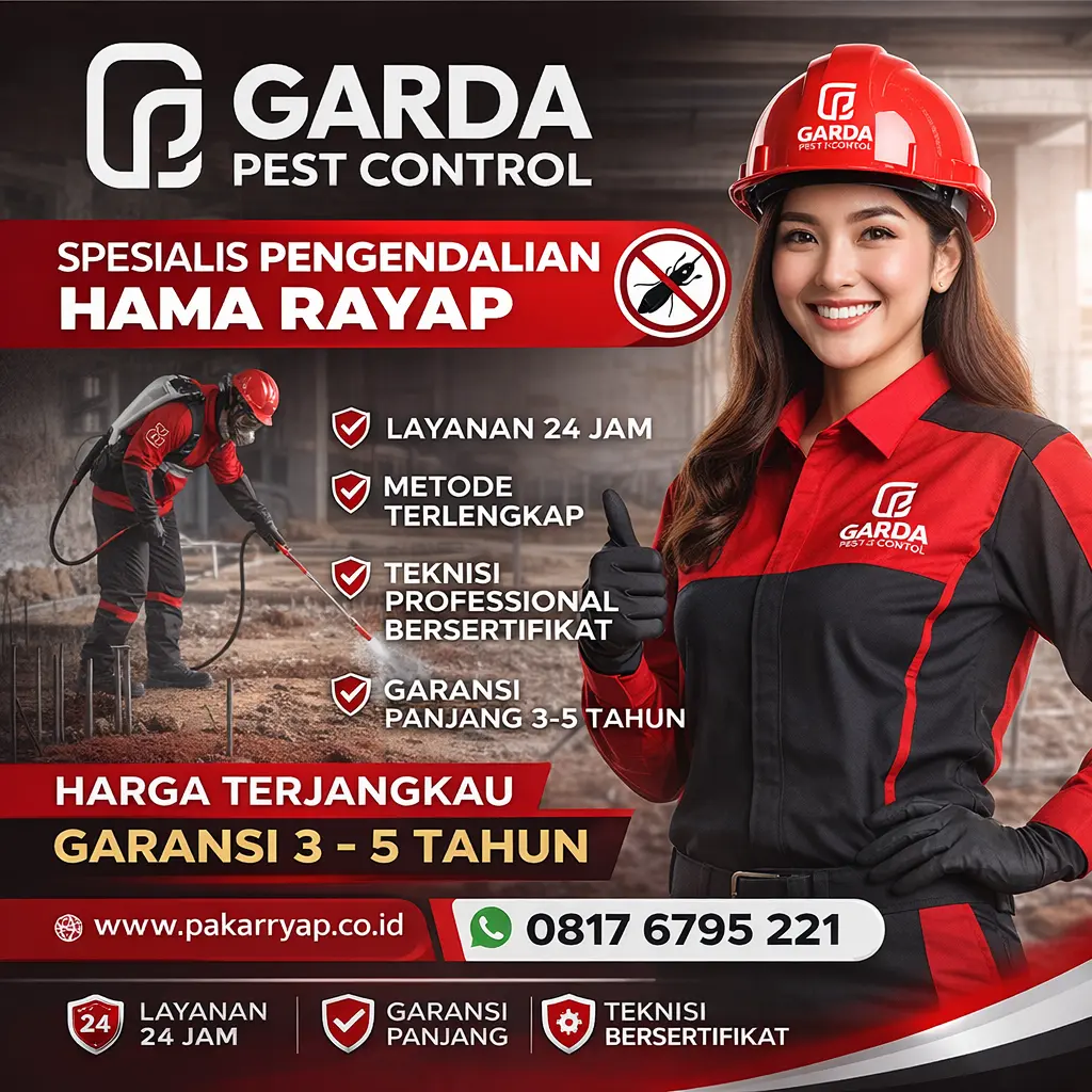 Jasa Anti Rayap di Bantul Murah Berkualitas Bergaransi 5 Tahun
