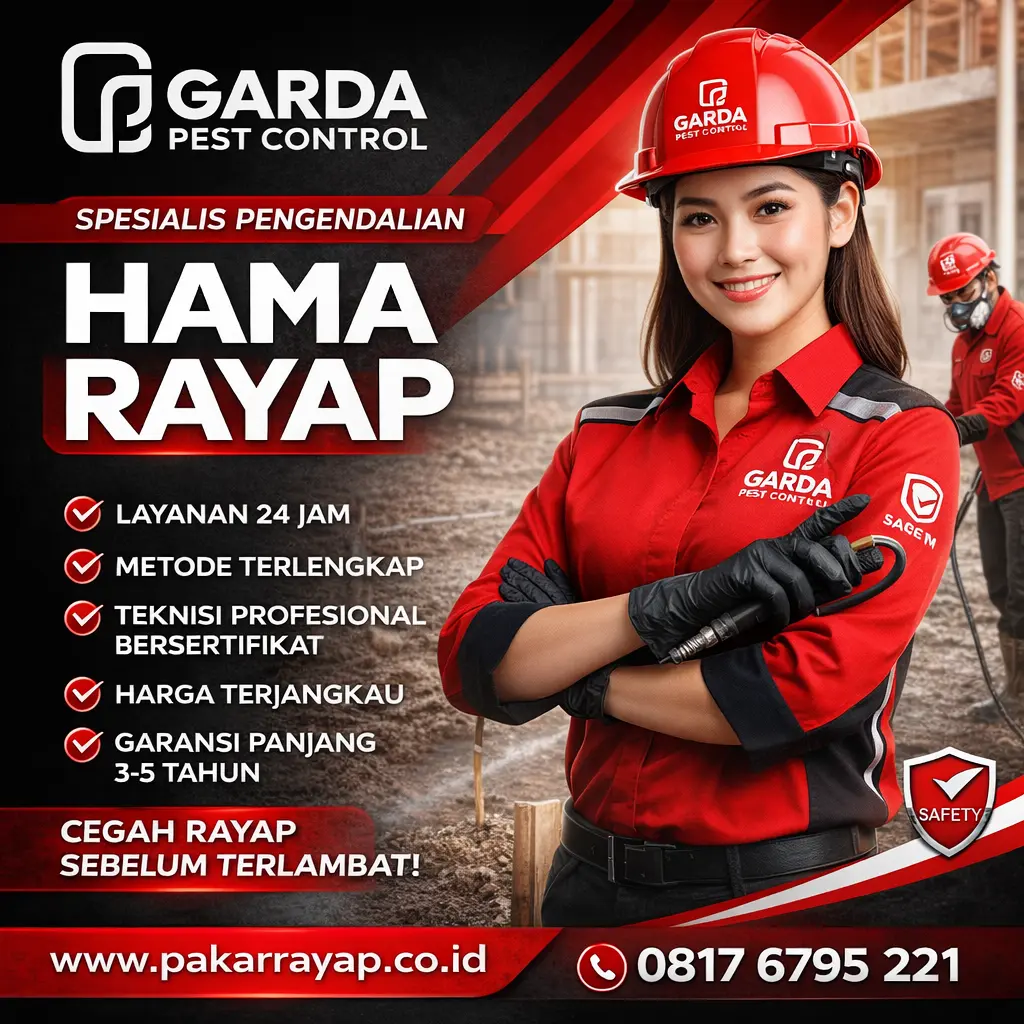 Jasa Anti Rayap di Bantul Murah Berkualitas Bergaransi 5 Tahun