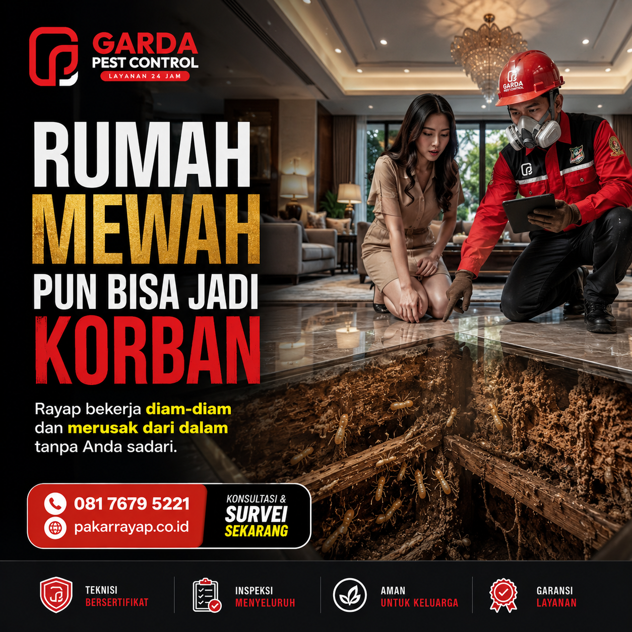 Perlindungan Maksimal dengan Jasa Anti Rayap Pasca Kontruksi Bandung yang Tepat