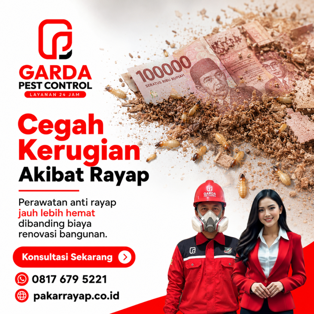 Layanan Jasa Anti Rayap Metode Baiting di Malang