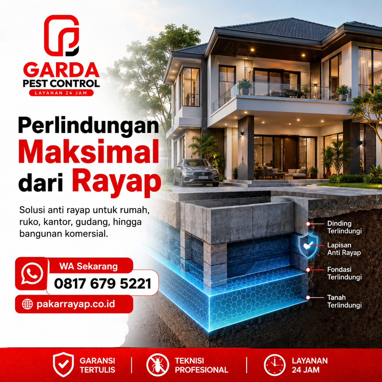 Jasa Anti Rayap Pra Konstruksi Malang: Perlindungan Optimal Bangunan Baru