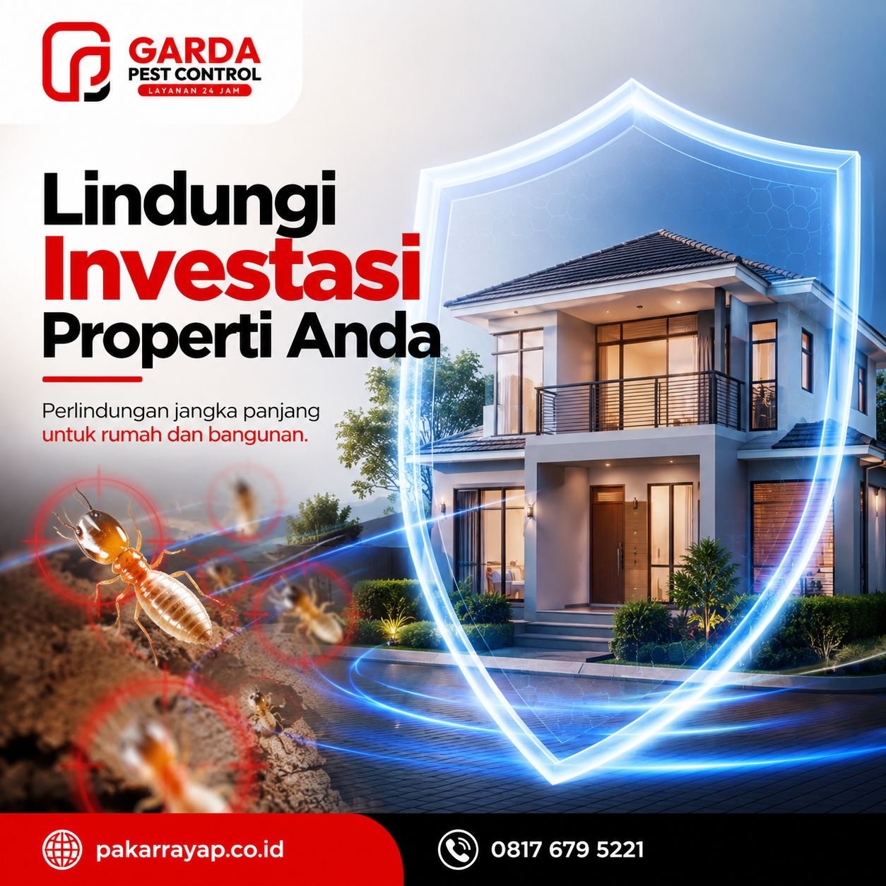 Jasa Anti Rayap Metode Baiting di Malang