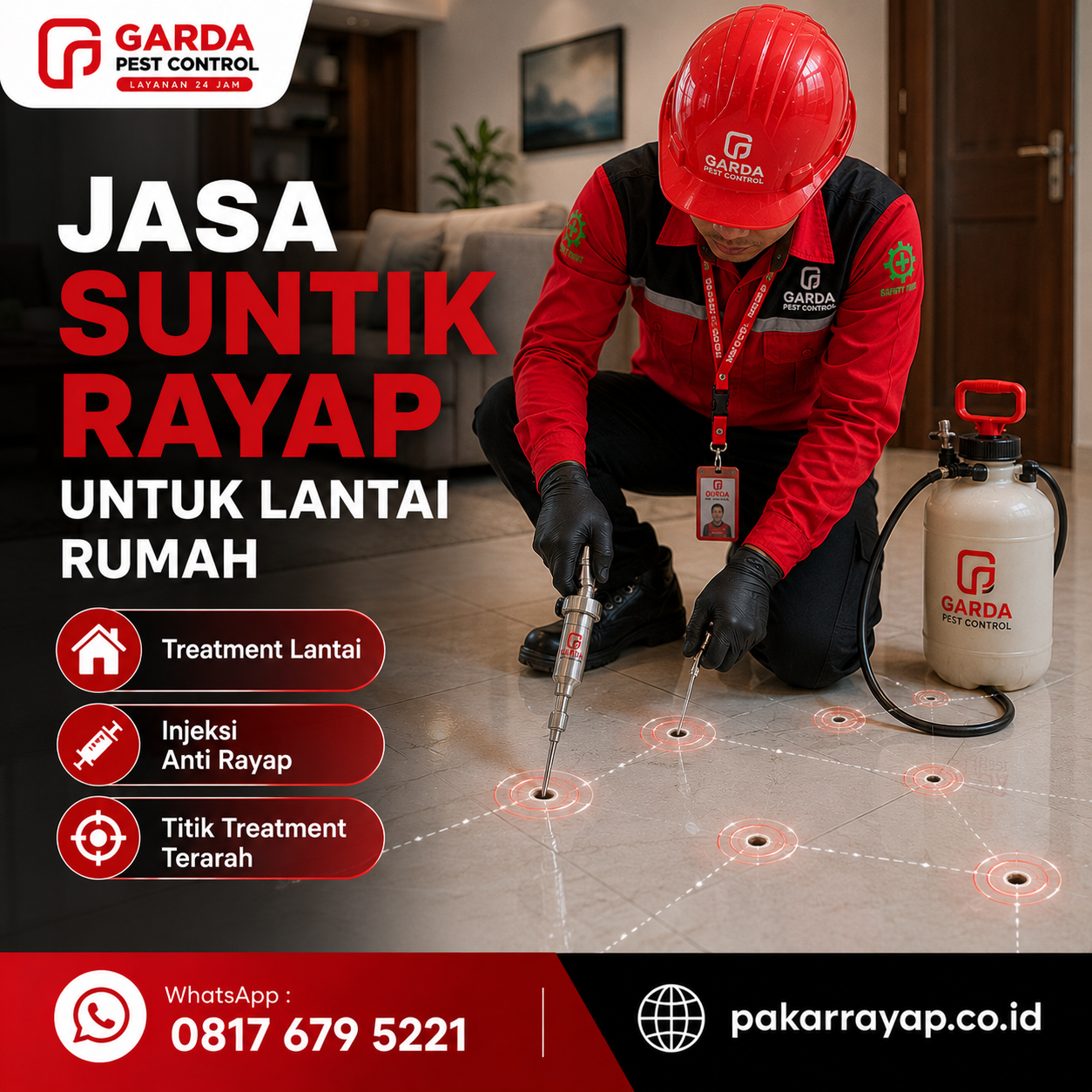 Memahami Cara Kerja Metode Suntik Anti Rayap Pada Fondasi Rumah secara Teknis