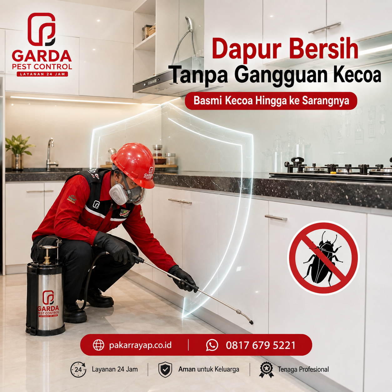Jasa Pembasmi Kecoa di Rumah, Apartemen & Mobil