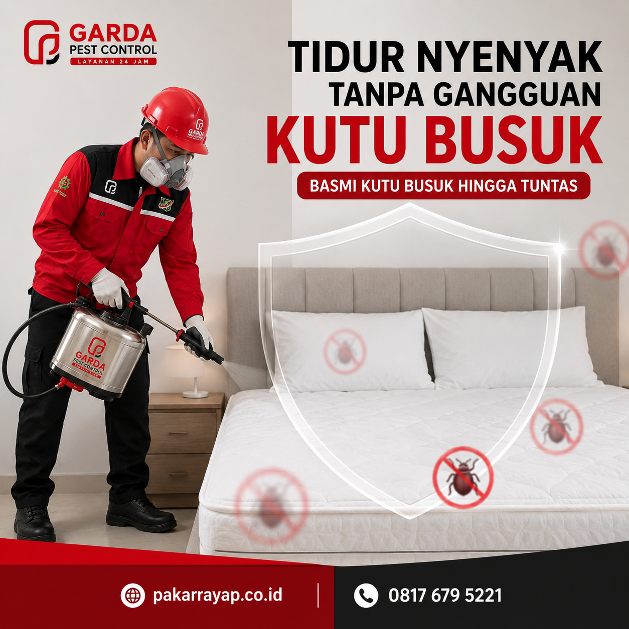 Jasa Pembasmi Kutu Busuk (Tumila,Tinggi, Kutu Kasur) Bergaransi